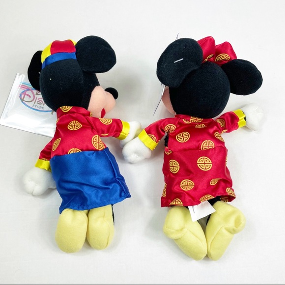 Hong Kong Disney Store Chinese New Year Mickey & Minnie Mouse Disney Plush Toys - Picture 11 of 12